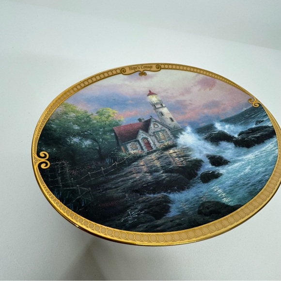 Thomas Kinkade 1st Issue Hope's Cottage Scenes Of Serenity Porcelain Art - Picture 3 of 10